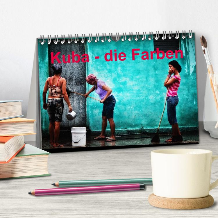 Produktbild: Kuba - die Farben (Tischkalender 2026 DIN A5 quer), CALVENDO Monatskalender