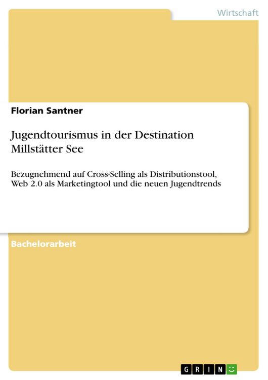 Produktbild: Jugendtourismus in der Destination Millst&auml;tter See