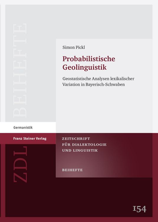Produktbild: Probabilistische Geolinguistik