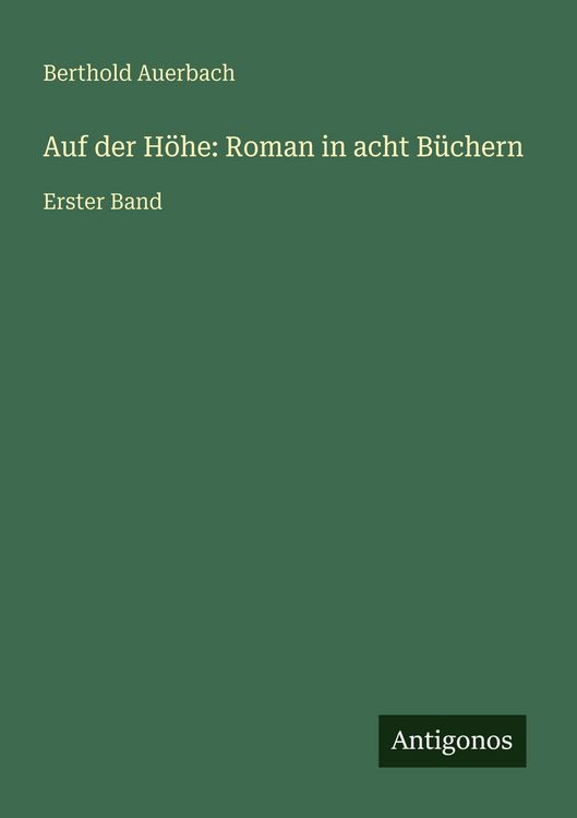 Produktbild: Auf der H&ouml;he: Roman in acht B&uuml;chern