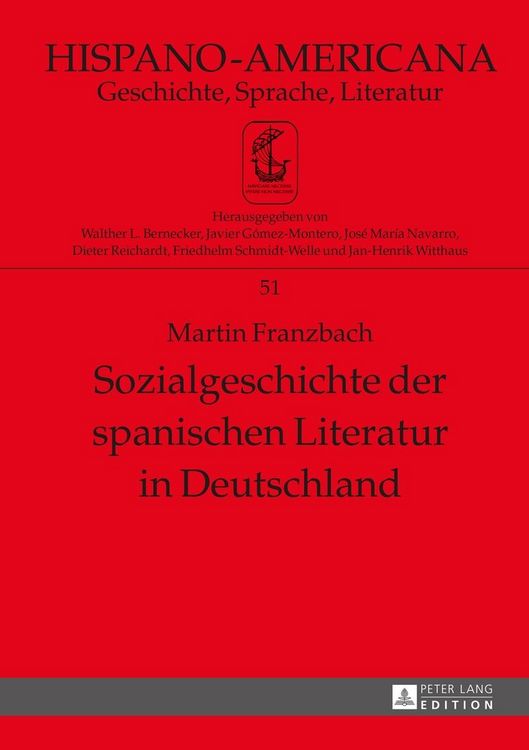 Produktbild: Sozialgeschichte der spanischen Literatur in Deutschland