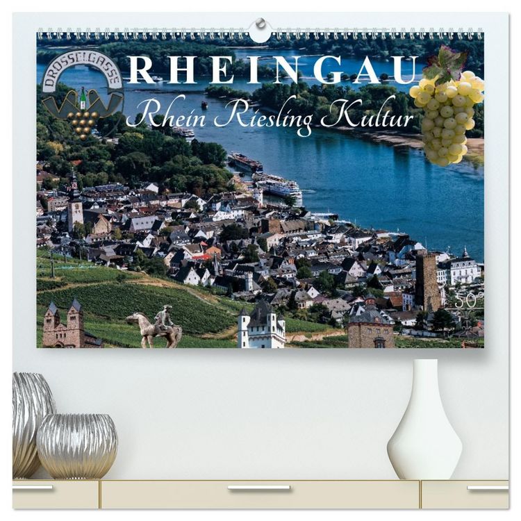 Produktbild: Rheingau - Rhein Riesling Kultur (hochwertiger Premium Wandkalender 2026 DIN A2 quer), Kunstdruck in Hochglanz