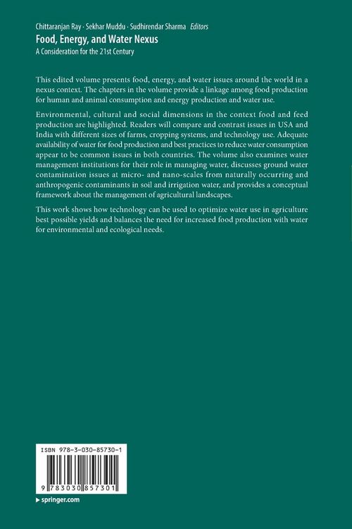 Produktbild: Food, Energy, and Water Nexus