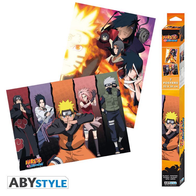 Produktbild: NARUTO SHIPPUDEN - Set 2 Chibi Posters - Groups (52x38)  x4