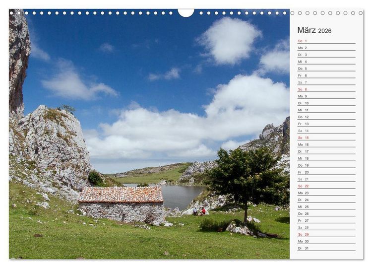 Produktbild: Der Nordwesten Spaniens (Wandkalender 2026 DIN A3 quer), CALVENDO Monatskalender