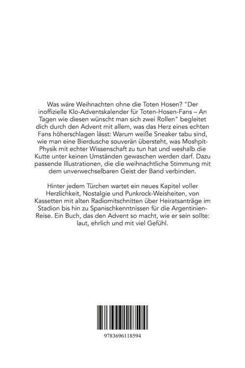 Produktbild: Der inoffizielle Klo-Adventskalender f&uuml;r Toten-Hosen-Fans