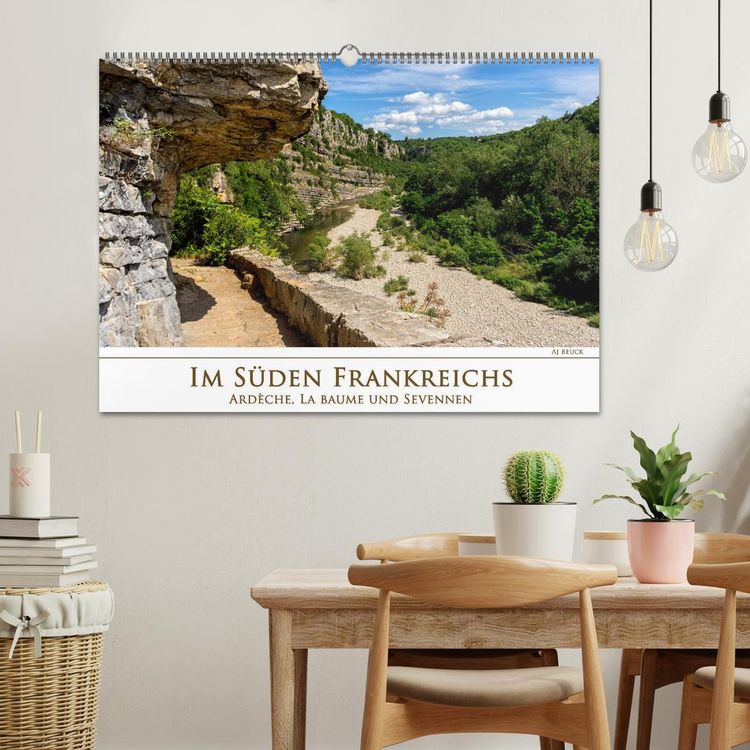 Produktbild: Im S&uuml;den Frankreichs - Ard&egrave;che, La Baume und Sevennen (Wandkalender 2026 DIN A2 quer), CALVENDO Monatskalender