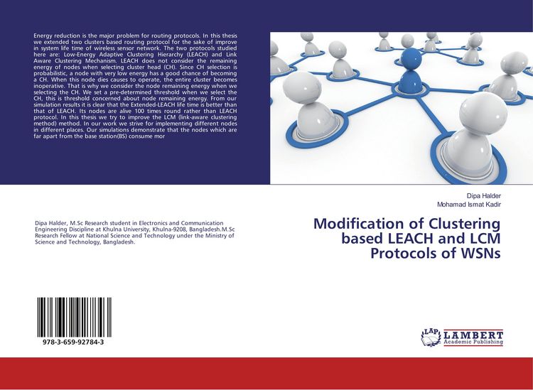 Produktbild: Modification of Clustering based LEACH and LCM Protocols of WSNs