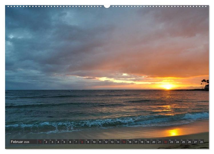 Produktbild: Sonne, Meer und Wolken (Wandkalender 2026 DIN A2 quer), CALVENDO Monatskalender