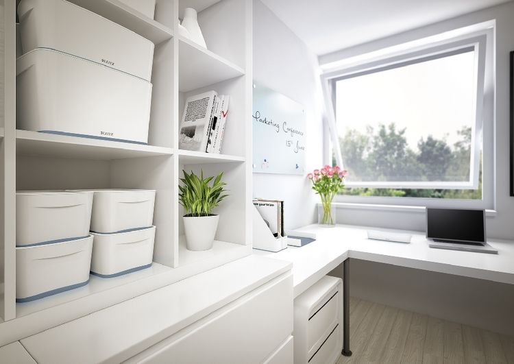 Produktbild: Leitz MyBox Ablageschale lang wei&szlig;/grau