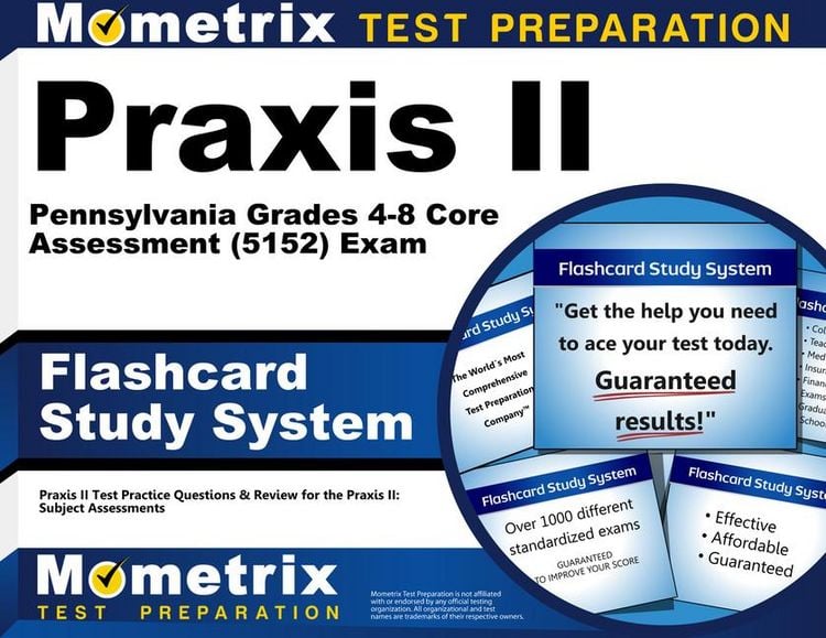Produktbild: Praxis II Pennsylvania Grades 4-8 Core Assessment (5152) Exam Flashcard Study System