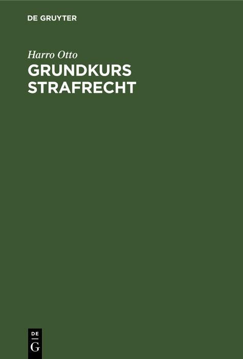 Produktbild: Grundkurs Strafrecht