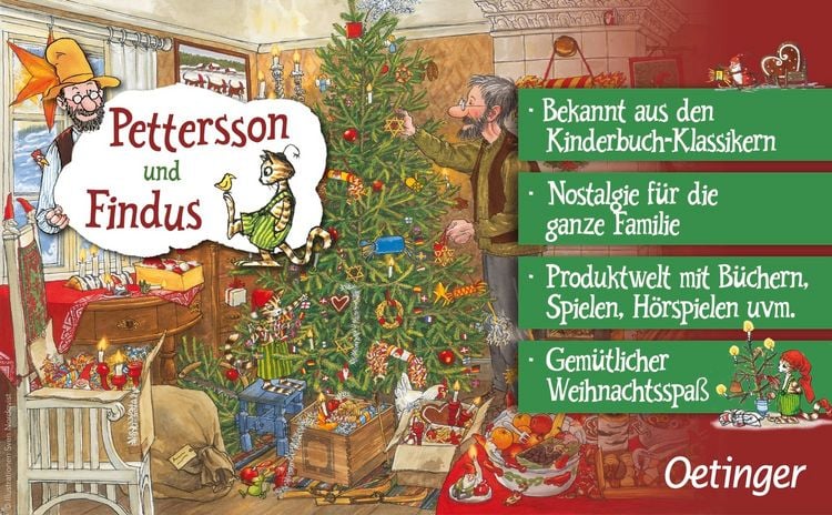 Produktbild: Pettersson und Findus feiern Weihnachten. Adventskalender