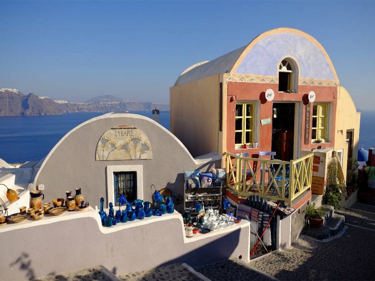 Produktbild: CALVENDO Puzzle Ein Motiv aus dem Kalender Santorini und seine Vielfalt | 1000 Teile Lege-Gr&ouml;&szlig;e 64x48cm Foto-Puzzle f&uuml;r gl&uuml;ckliche Stunden
