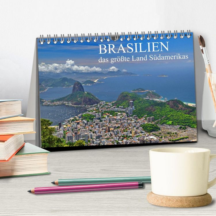 Produktbild: Brasilien - das gr&ouml;&szlig;te Land S&uuml;damerikas (Tischkalender 2026 DIN A5 quer), CALVENDO Monatskalender