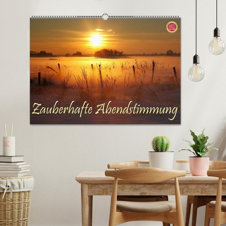 Produktbild: Zauberhafte Abendstimmung (Wandkalender 2026 DIN A2 quer), CALVENDO Monatskalender