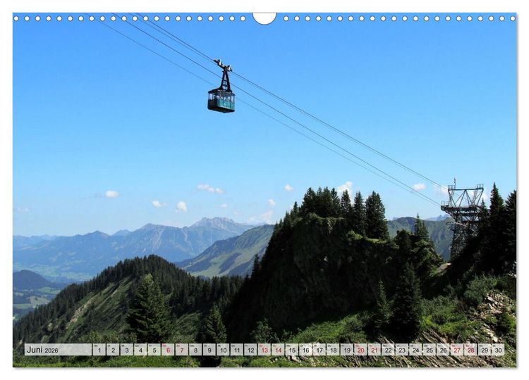 Produktbild: Bergbahnen in den Alpen (Wandkalender 2026 DIN A3 quer), CALVENDO Monatskalender