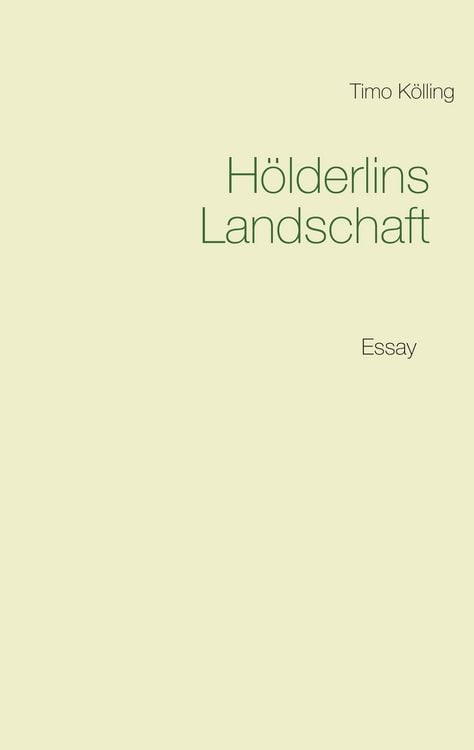 Produktbild: H&ouml;lderlins Landschaft