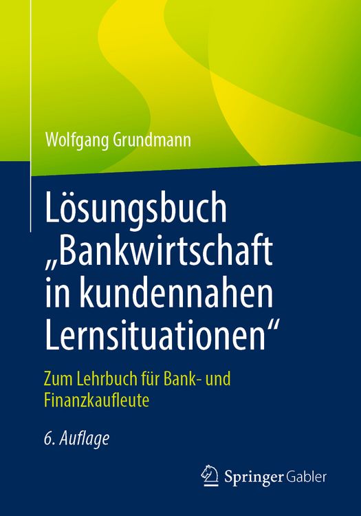 Produktbild: L&ouml;sungsbuch &bdquo;Bankwirtschaft in kundennahen Lernsituationen"