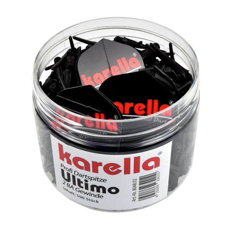Produktbild: Karella 8048.02 - Softspitzen Karella Ultimo 500 St&uuml;ck schwarz in Dose, 2BA