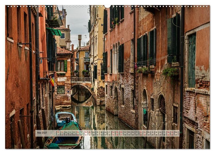 Produktbild: Venedig. Ein Jahr in der Lagunenstadt (hochwertiger Premium Wandkalender 2027 DIN A2 quer), Kunstdruck in Hochglanz