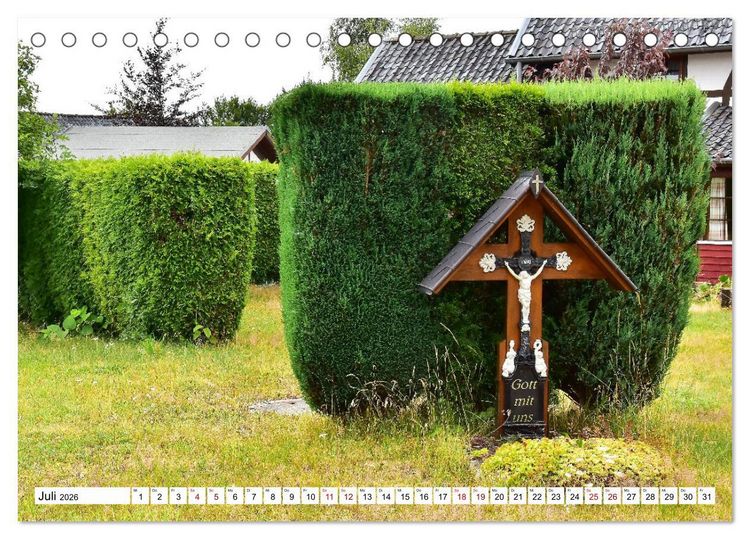 Produktbild: Kreuze und Kruzifixe rund um Simmerath in der Eifel (Tischkalender 2026 DIN A5 quer), CALVENDO Monatskalender