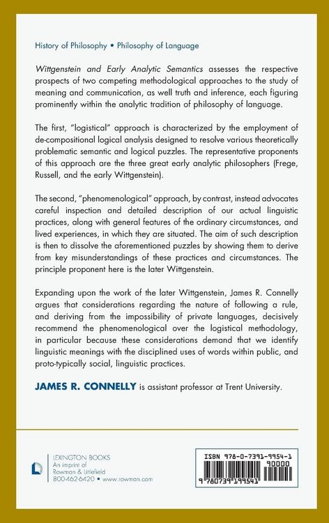 Produktbild: Wittgenstein and Early Analytic Semantics