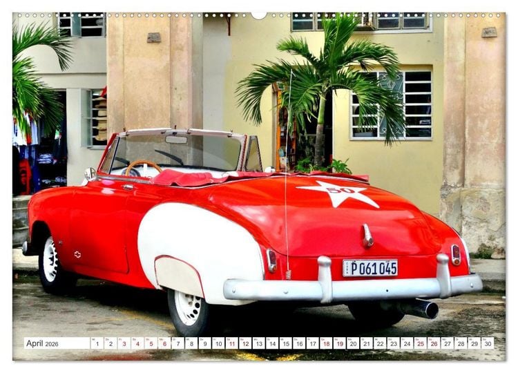 Produktbild: Chevy '50 - Mit 75 unterwegs in Kuba (hochwertiger Premium Wandkalender 2026 DIN A2 quer), Kunstdruck in Hochglanz