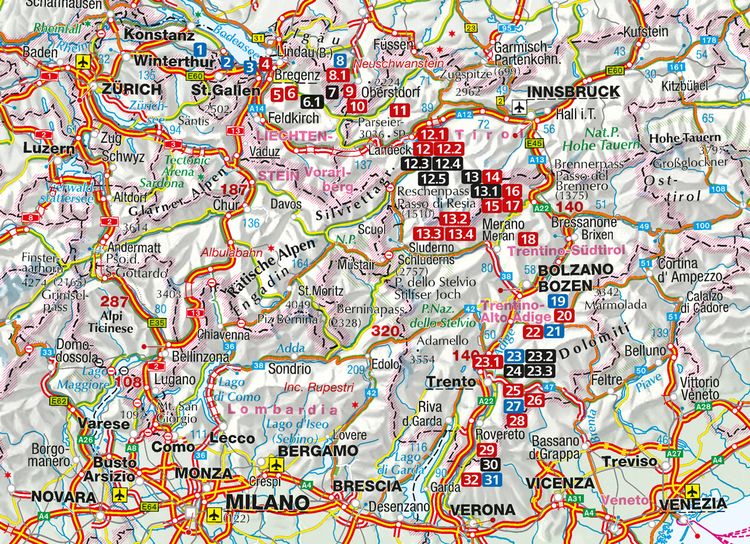 Produktbild: KOMPASS Wanderf&uuml;hrer 5962 Europ&auml;ischer Fernwanderweg E5, Von Konstanz nach Verona