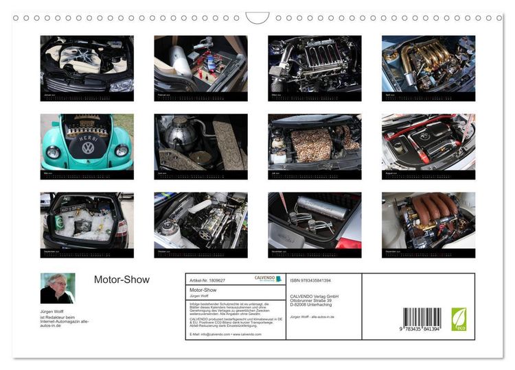 Produktbild: Motor-Show (Wandkalender 2025 DIN A3 quer), CALVENDO Monatskalender