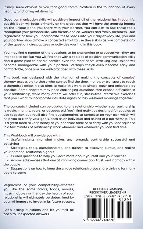 Produktbild: Relationship Workbook for Couples