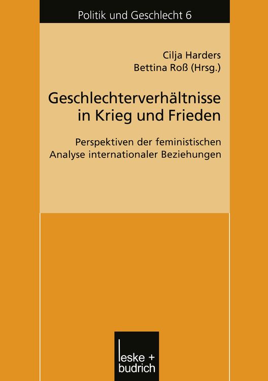 Produktbild: Geschlechterverh&auml;ltnisse in Krieg und Frieden