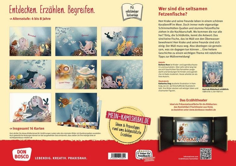 Produktbild: Herr Krake r&auml;umt das Meer auf. Kamishibai Bildkartenset