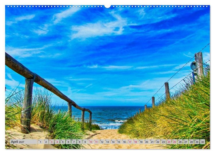 Produktbild: Holland, wo die Seele baden geht (hochwertiger Premium Wandkalender 2027 DIN A2 quer), Kunstdruck in Hochglanz