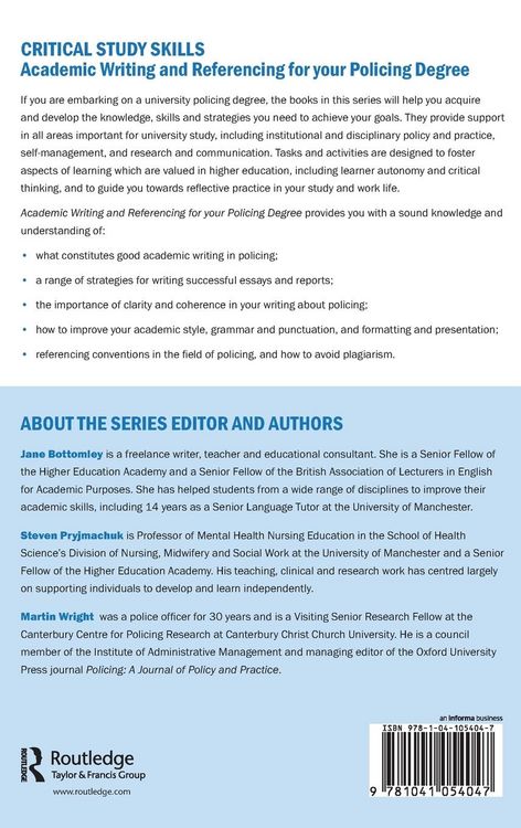 Produktbild: Academic Writing and Referencing for your Policing Degree