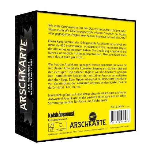 Produktbild: Arschkarte Wer hat die Arschkarte gezogen?, Party-Edition