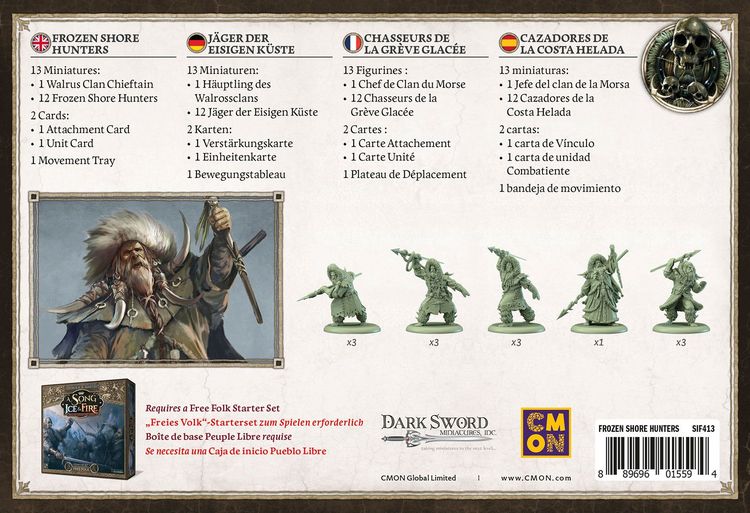 Produktbild: Song of Ice & Fire - Frozen Shore Hunters (J&auml;ger der Eisigen K&uuml;ste) DE/EN/ES/FR