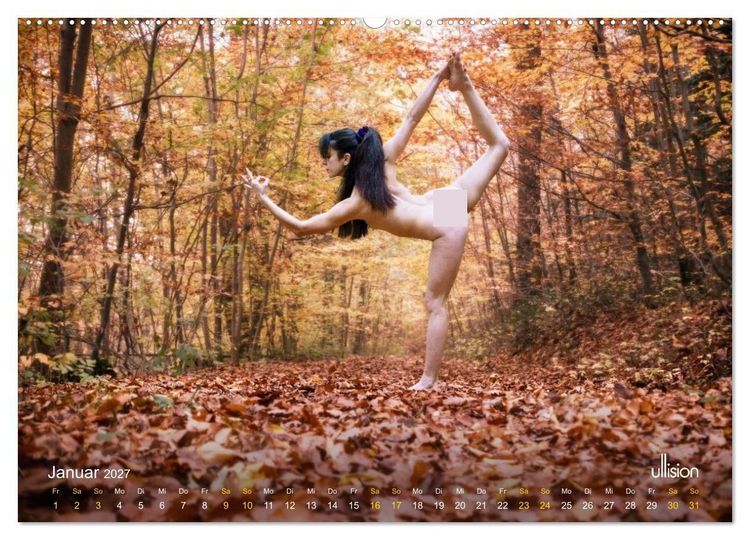 Produktbild: YOGA - naturverbunden (hochwertiger Premium Wandkalender 2027 DIN A2 quer), Kunstdruck in Hochglanz