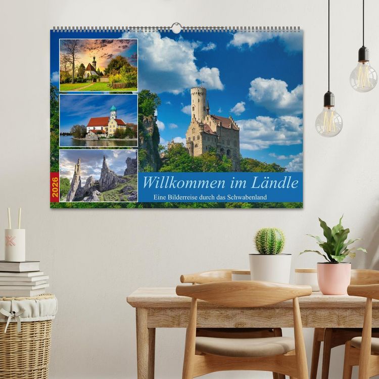 Produktbild: Willkommen im L&auml;ndle (Wandkalender 2026 DIN A2 quer), CALVENDO Monatskalender