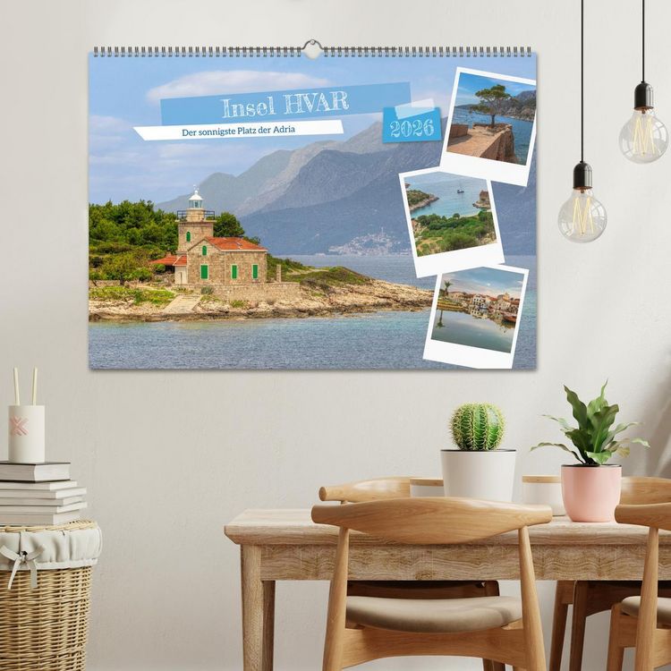 Produktbild: Insel Hvar - Der sonnigste Platz der Adria (Wandkalender 2026 DIN A2 quer), CALVENDO Monatskalender