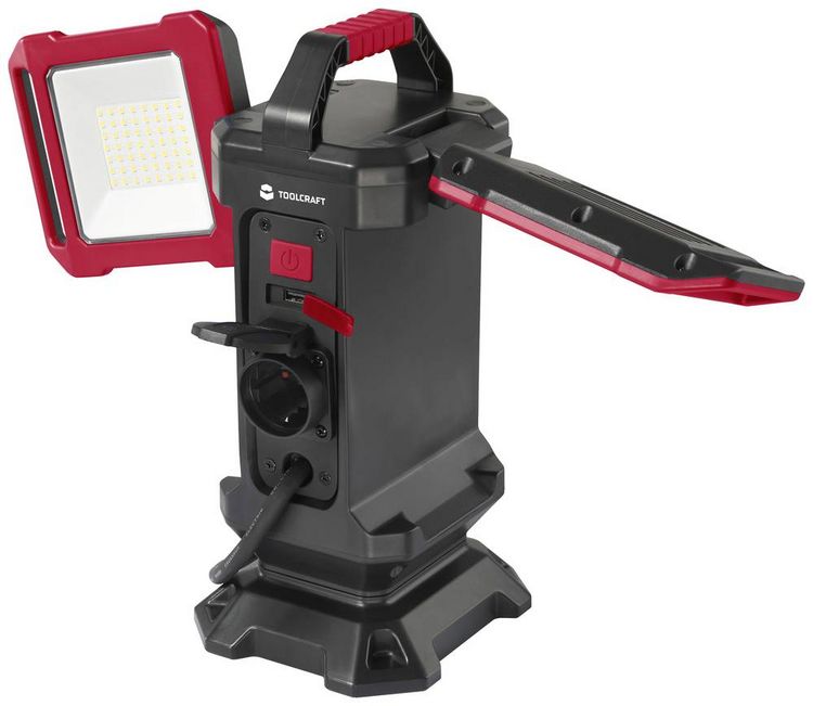 Produktbild: TOOLCRAFT LED-Baustrahler Stativl&auml;nge (max.): 1500mm 40W Naturwei&szlig; TO-7843728