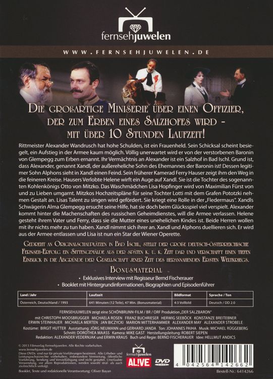 Produktbild: Der Salzbaron - Der komplette Historien-Siebenteiler/Fernsehjuwelen [4 DVDs]