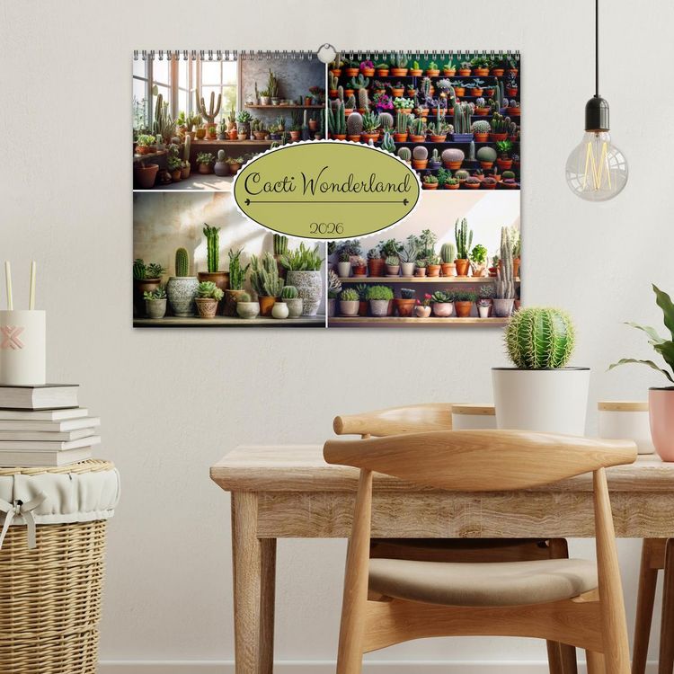 Produktbild: Cacti Wonderland (Wall Calendar 2026 DIN A3 landscape), CALVENDO 12 Month Wall Calendar