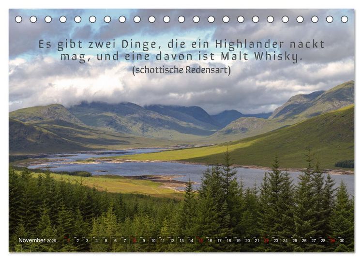 Produktbild: Whisky-Spr&uuml;che (Tischkalender 2026 DIN A5 quer), CALVENDO Monatskalender
