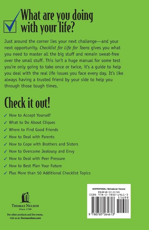 Produktbild: Checklist for Life for Teens