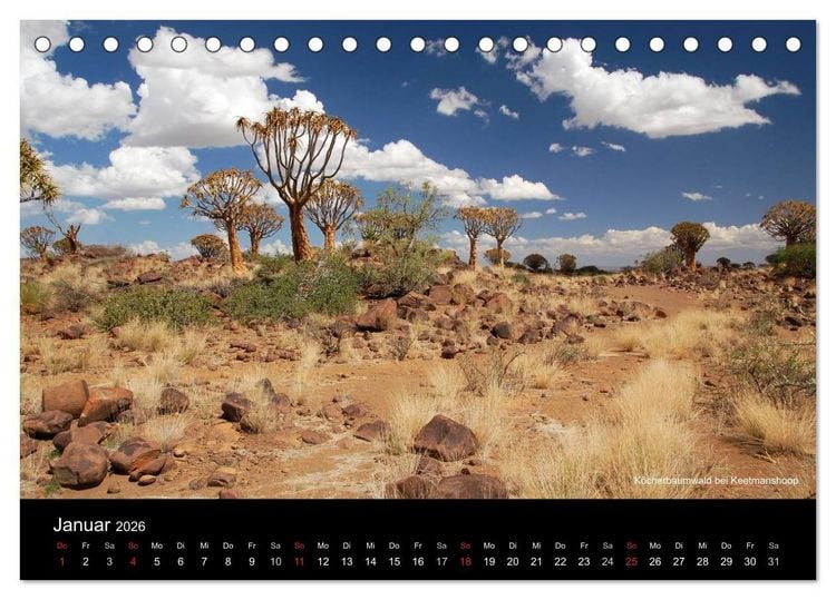 Produktbild: Namibia (Tischkalender 2026 DIN A5 quer), CALVENDO Monatskalender