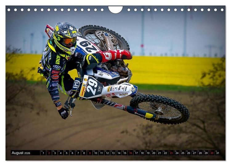 Produktbild: Blickpunkte Motocross (Wandkalender 2026 DIN A4 quer), CALVENDO Monatskalender