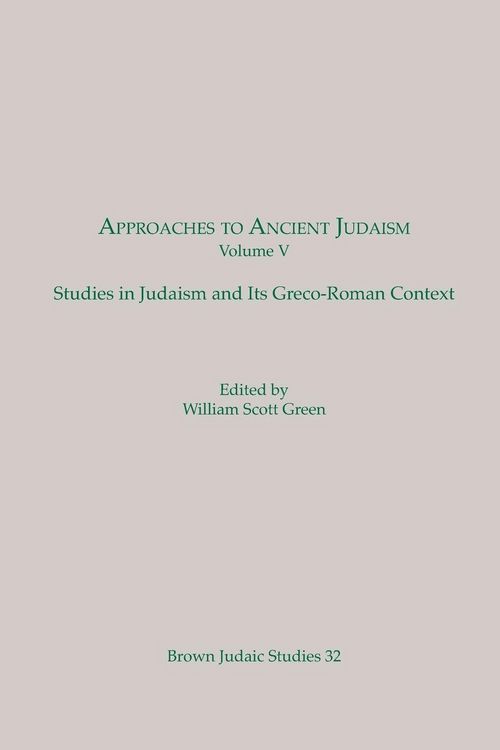 Produktbild: Approaches to Ancient Judaism, Volume V