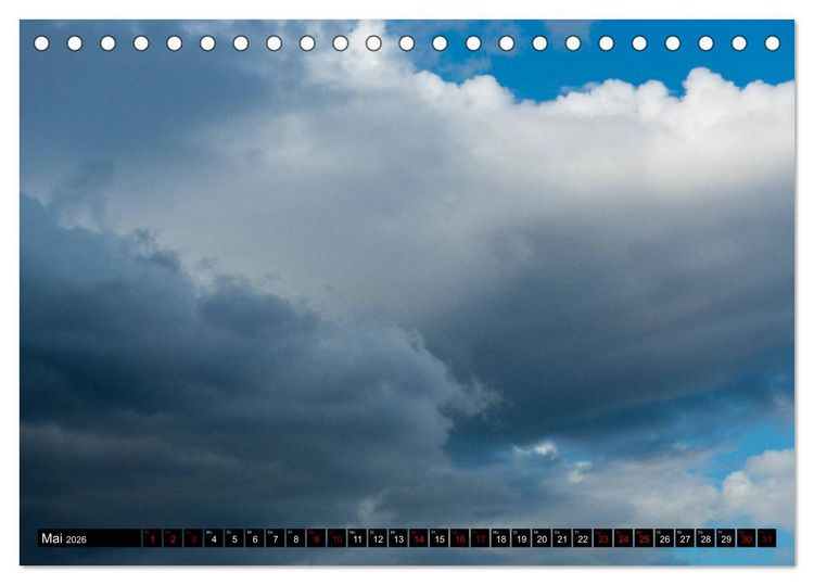 Produktbild: Faszination Wolken (Tischkalender 2026 DIN A5 quer), CALVENDO Monatskalender