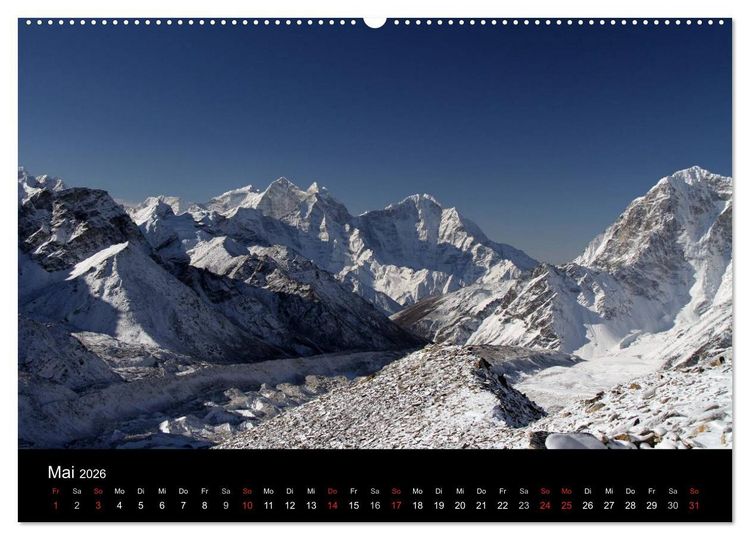 Produktbild: Die sch&ouml;nsten Berge des Khumbu Himal (Wandkalender 2026 DIN A2 quer), CALVENDO Monatskalender